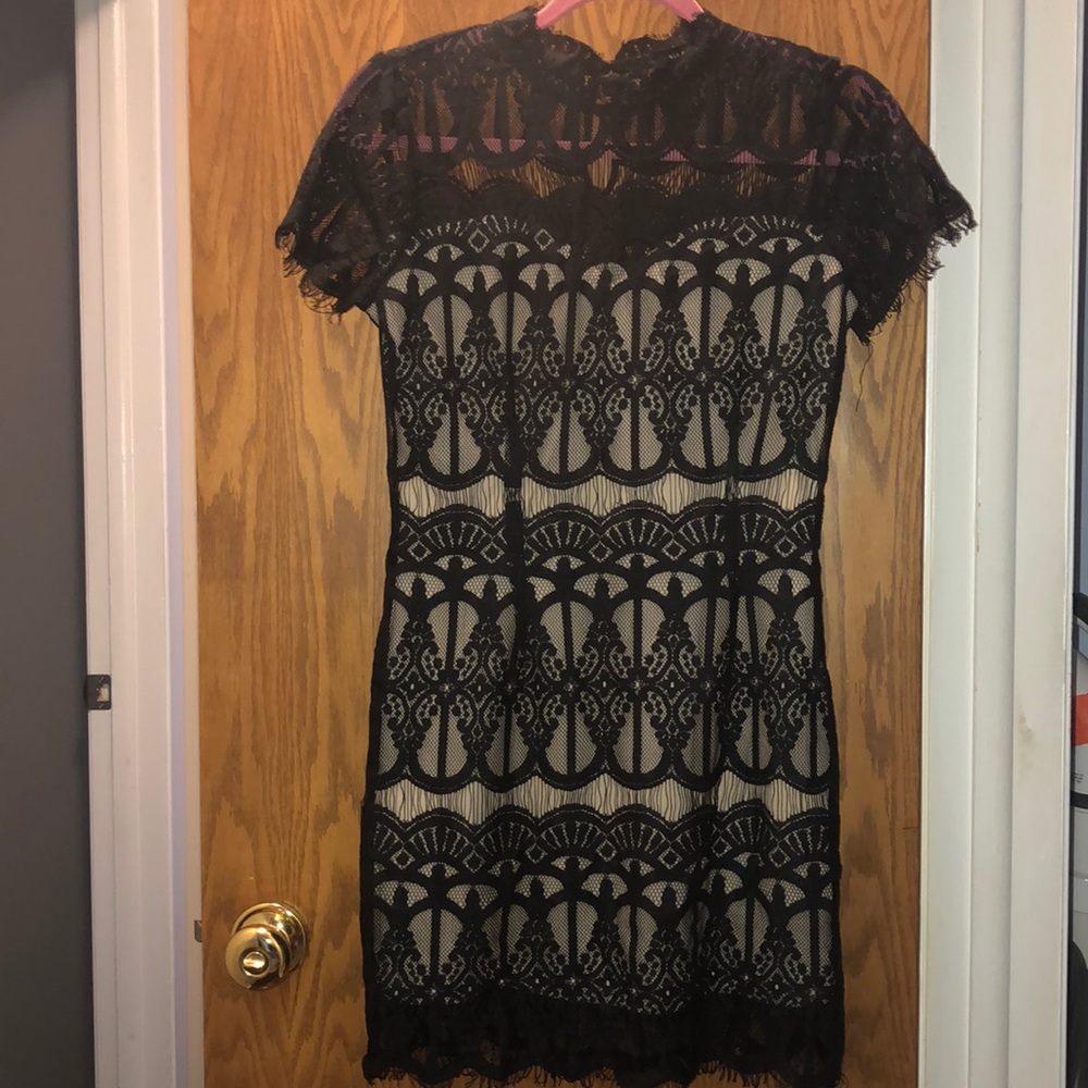 Black mini dress